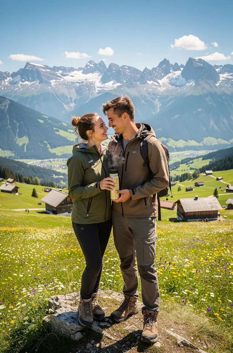 Panoramablick auf eine leicht zugängliche Wanderroute entlang eines malerischen Flussufers in Deutschland.